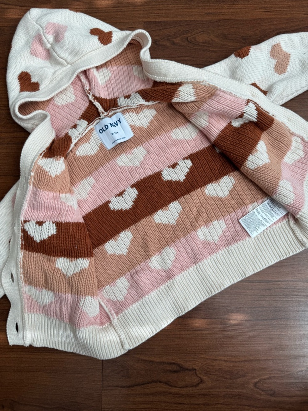Old Navy Baby Girls Hooded Cardigan - Picture 2 of 5